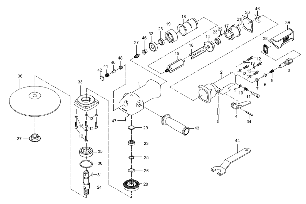 Fig-0 Diagram and Parts List for 505741  Jet Sander