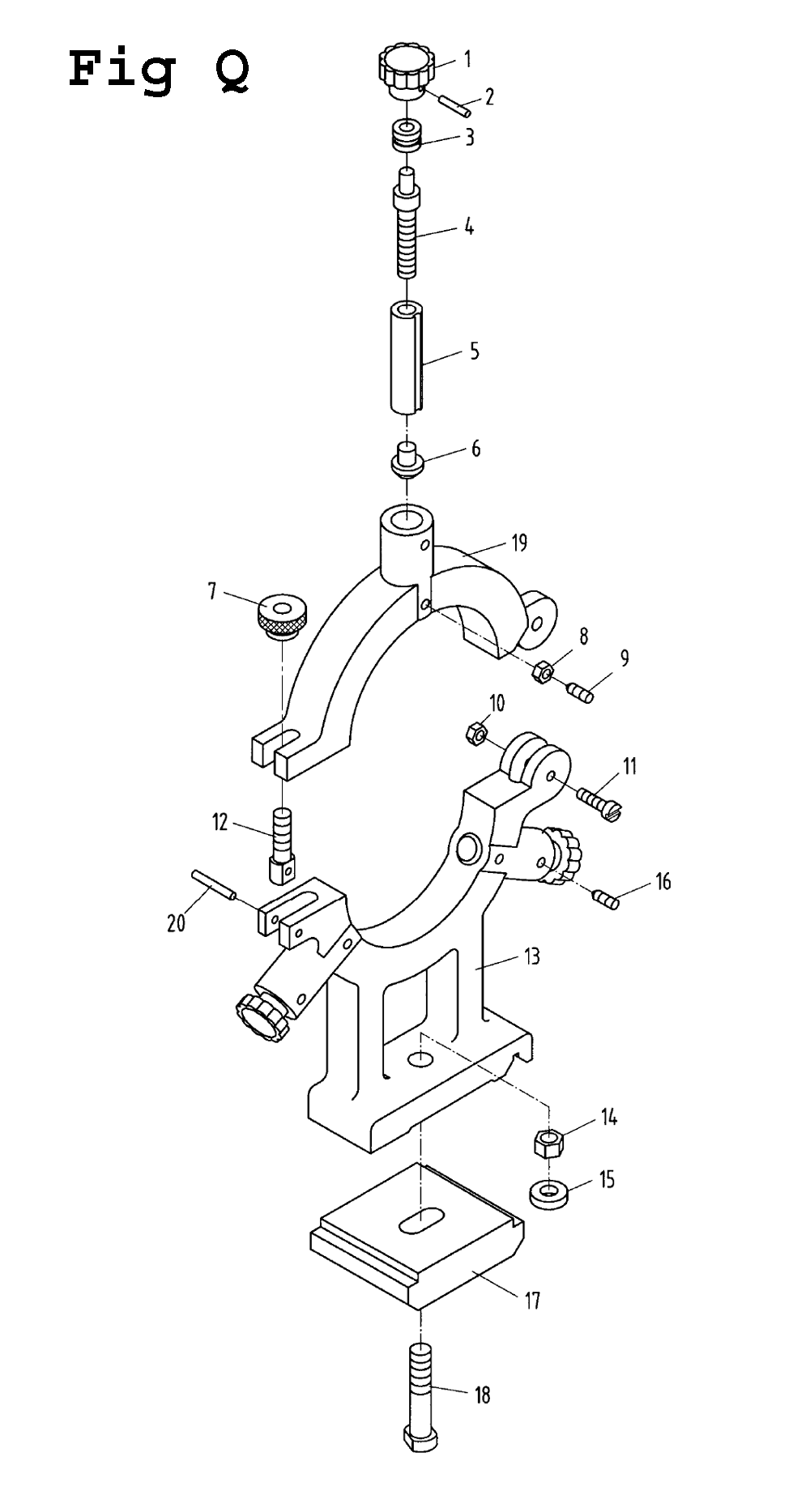 Fig-17 Diagram and Parts List for BDB-1340A 321108 Jet Lathe