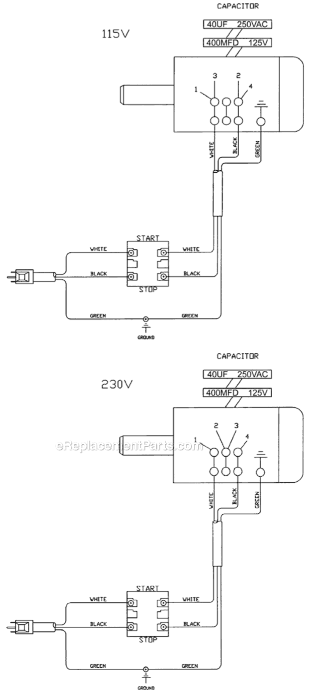 Page C Diagram and Parts List for DC-1100CK  Jet Dust Collector