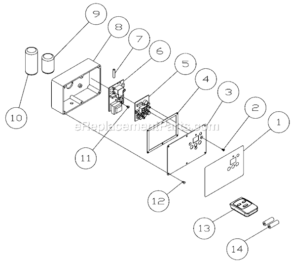 Page C Diagram and Parts List for DC-1200CRC 708635RC Jet Dust Collector