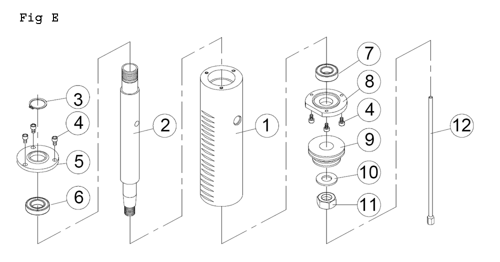 Fig-1 Diagram and Parts List for JWS-25X 708309 Jet Shaper