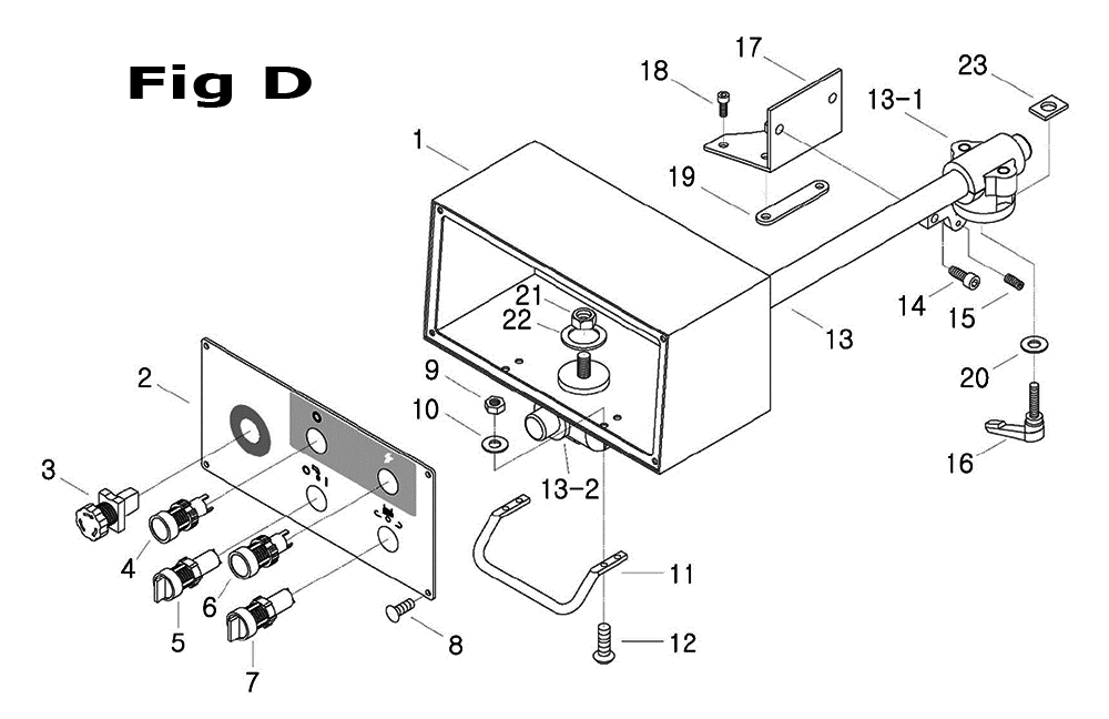 Fig-8 Diagram and Parts List for 698120  Jet Mill