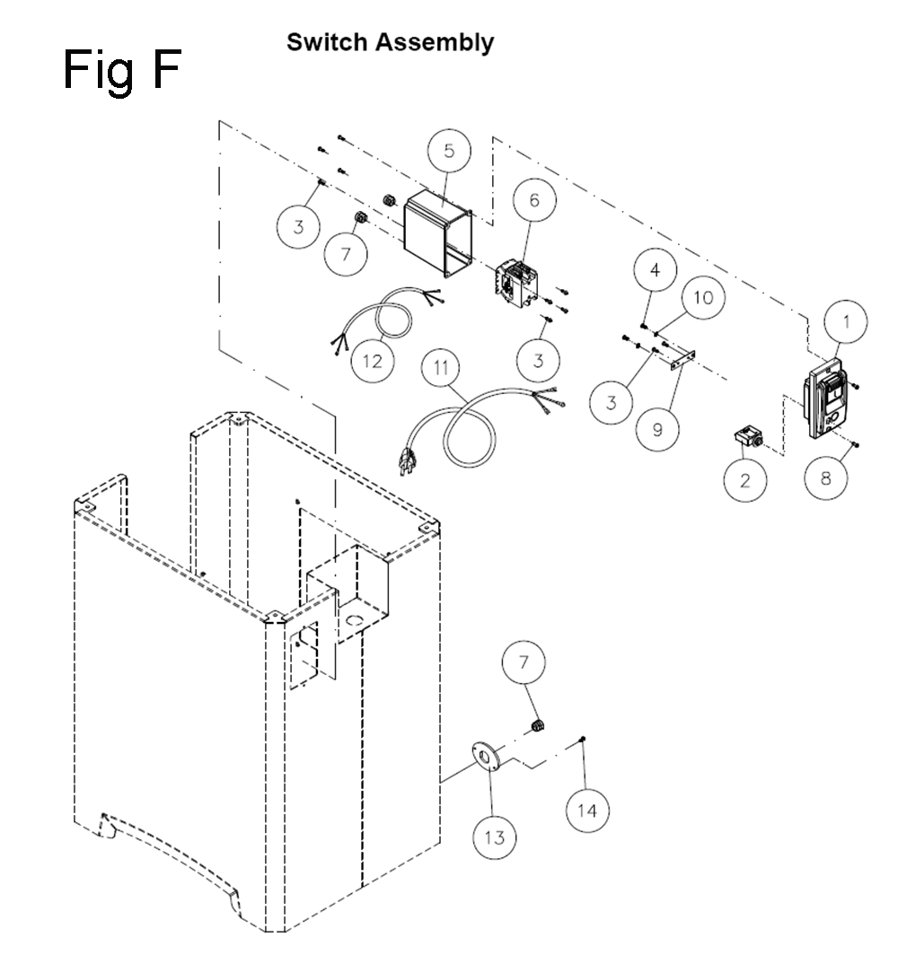 Fig-6 Diagram and Parts List for 722150  Jet Planer Jointer