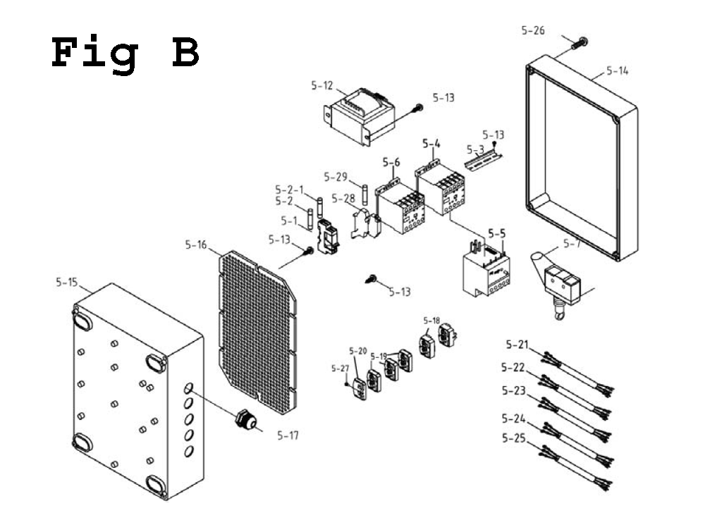 Fig-2 Diagram and Parts List for EHB-8VSM 891020 Jet Table Saw