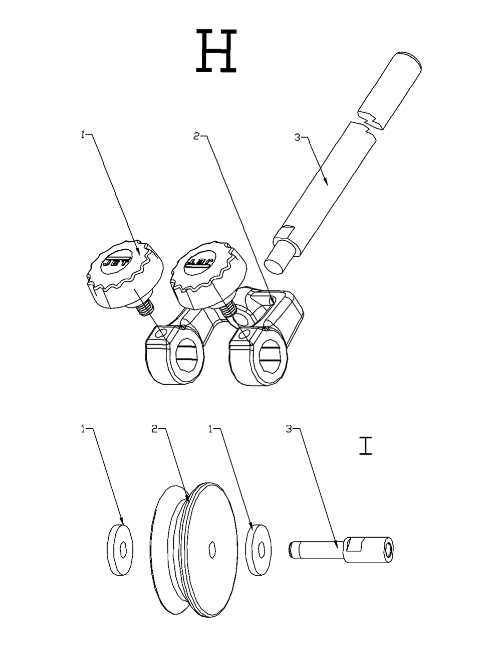 Fig-6 Diagram and Parts List for 708015  Jet Shaper