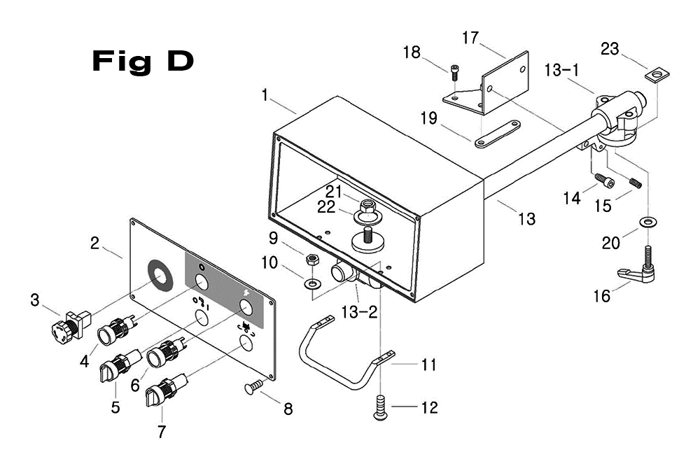 Fig-7 Diagram and Parts List for 698067  Jet Mill