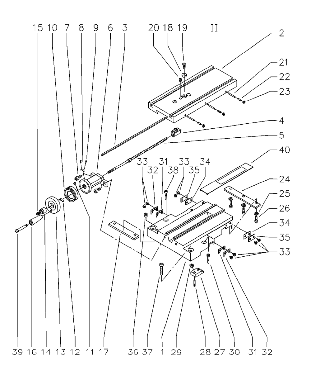 Fig-8 Diagram and Parts List for 321376  Jet Lathe