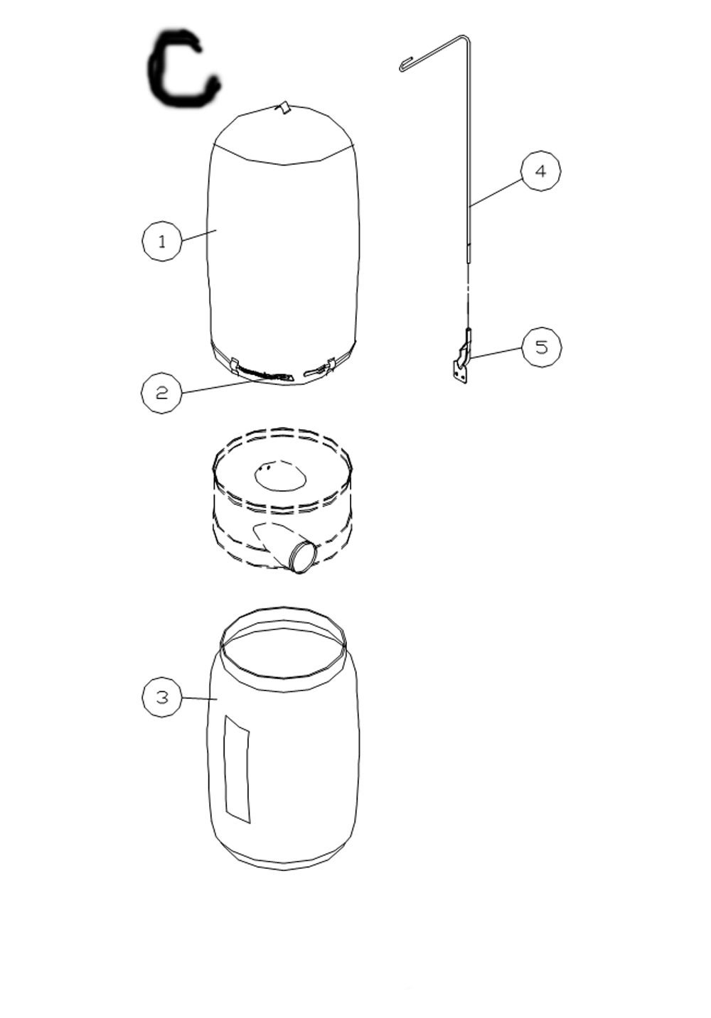 Fig-2 Diagram and Parts List for 710704K  Jet Dust Collector