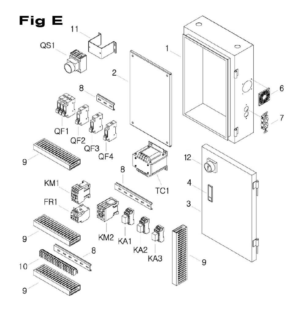 Fig-7 Diagram and Parts List for 698063  Jet Mill