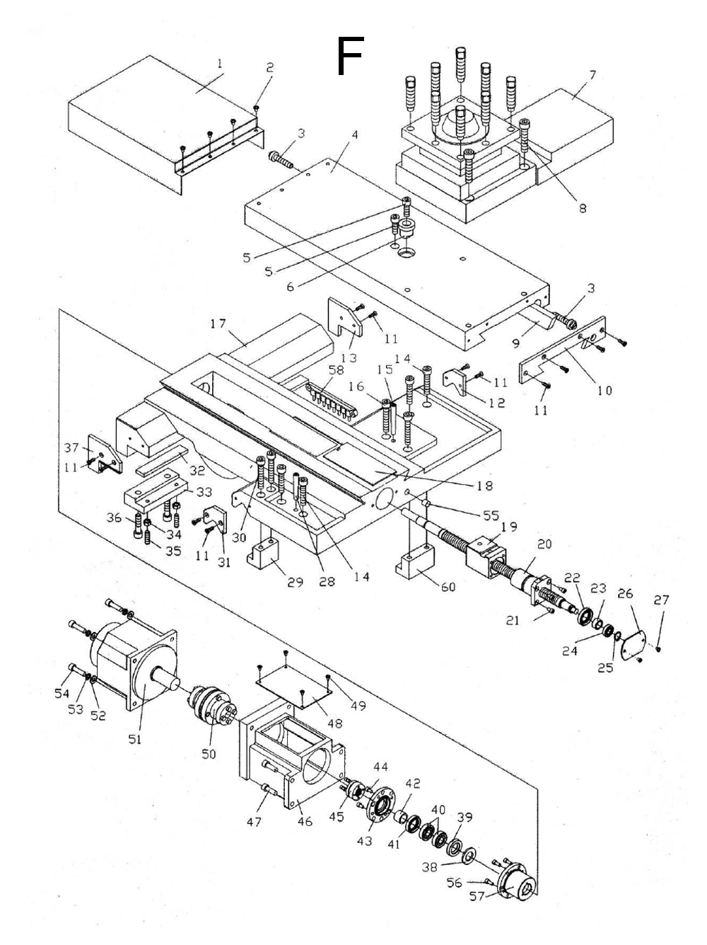 Fig-6 Diagram and Parts List for 320930  Jet Lathe