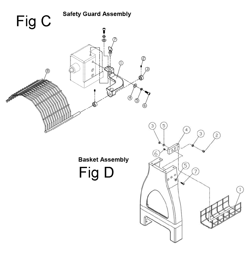 Fig-3 Diagram and Parts List for 708358  Jet Lathe