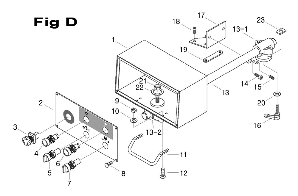 Fig-2 Diagram and Parts List for 698157  Jet Mill