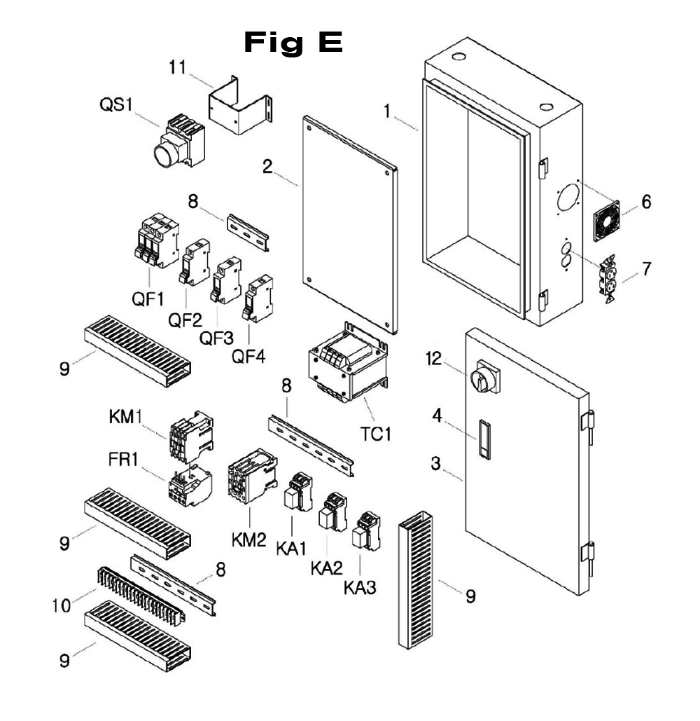 Fig-2 Diagram and Parts List for 698053  Jet Mill