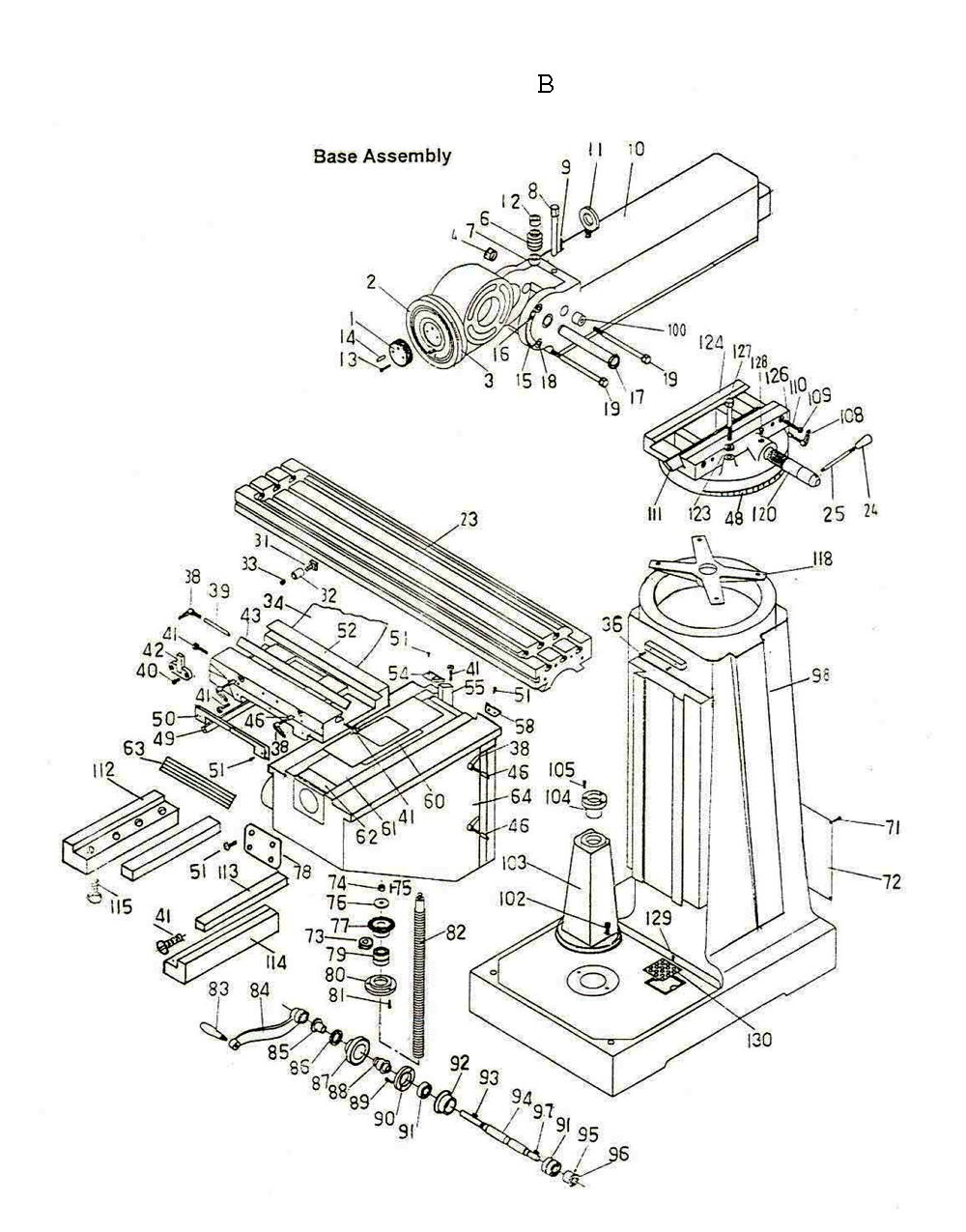 Fig-2 Diagram and Parts List for 690910  Jet Mill