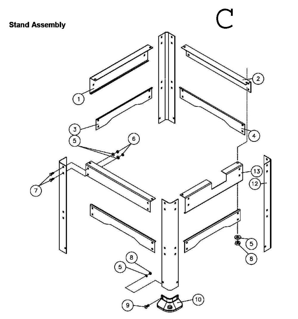 Fig-3 Diagram and Parts List for 708531  Jet Planer Jointer