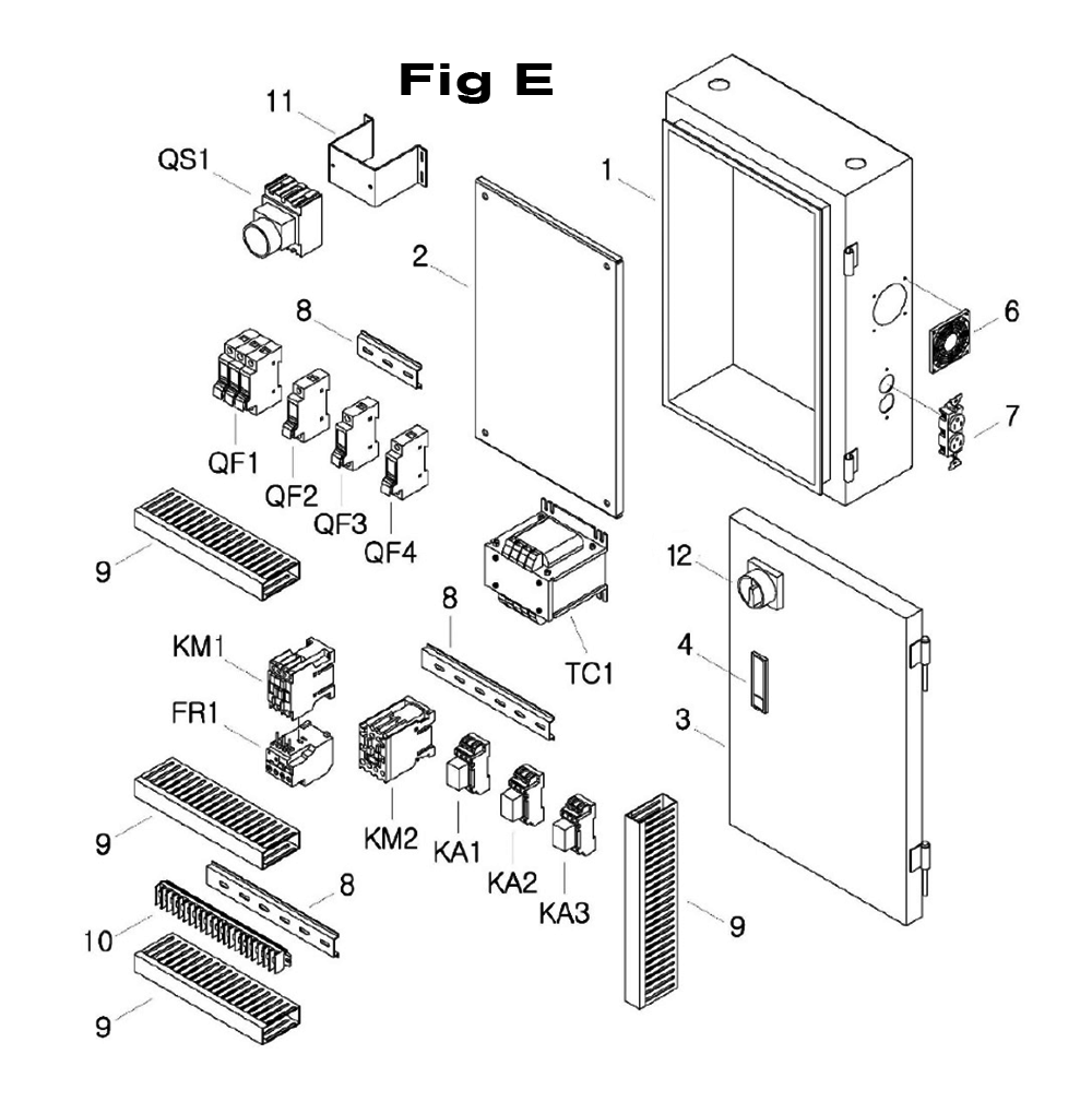Fig-2 Diagram and Parts List for 698049  Jet Mill
