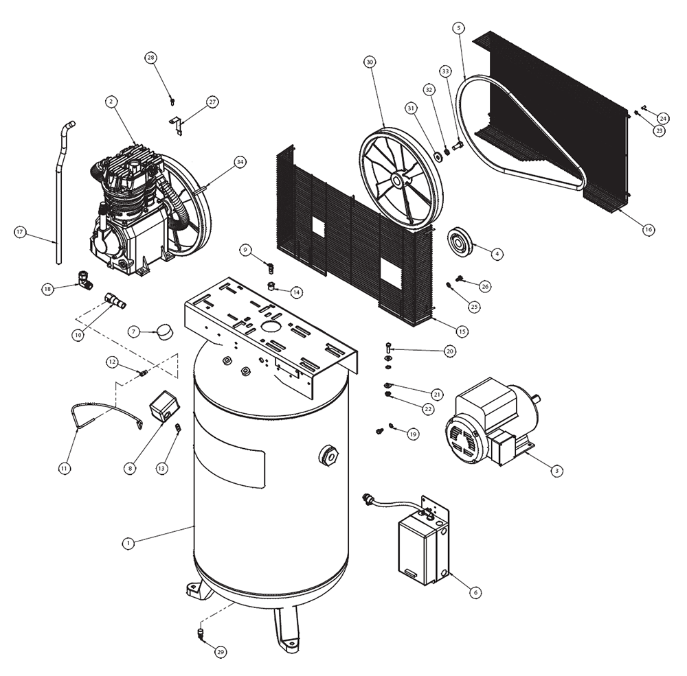 Fig-0 Diagram and Parts List for 506803  Jet Compressor