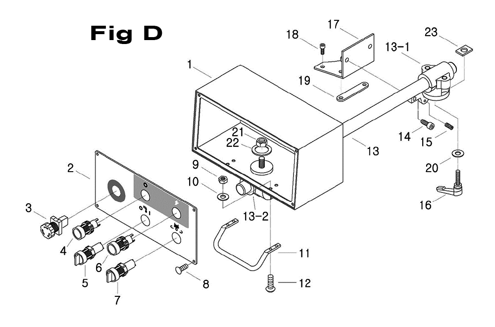 Fig-5 Diagram and Parts List for 698114  Jet Mill
