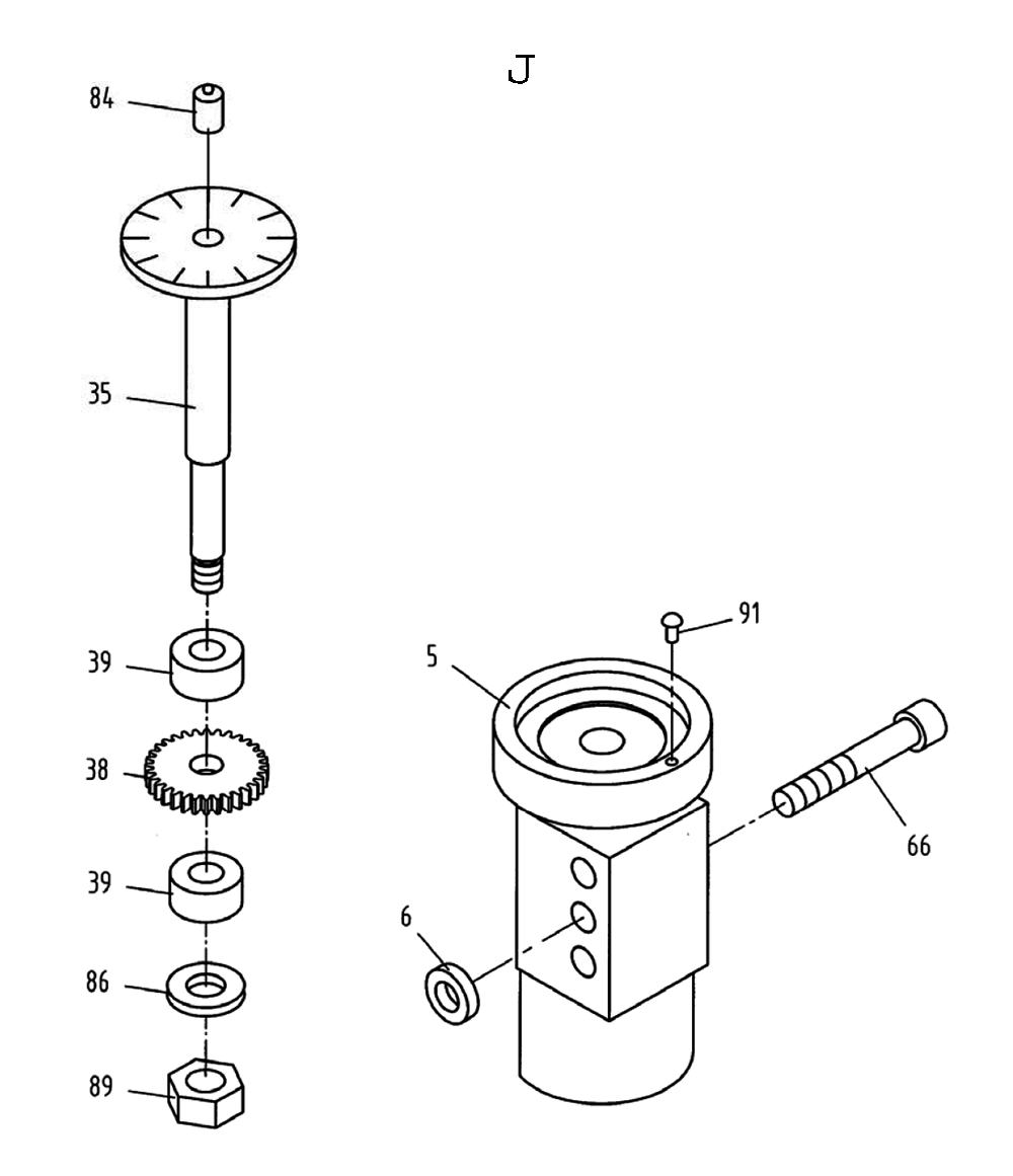Fig-10 Diagram and Parts List for 321125  Jet Lathe