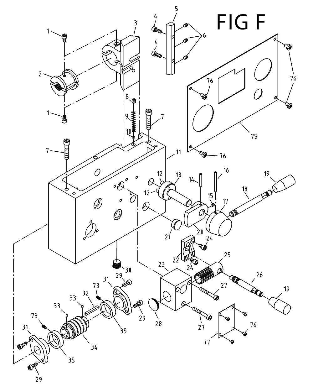 Fig-17 Diagram and Parts List for 321526  Jet Lathe