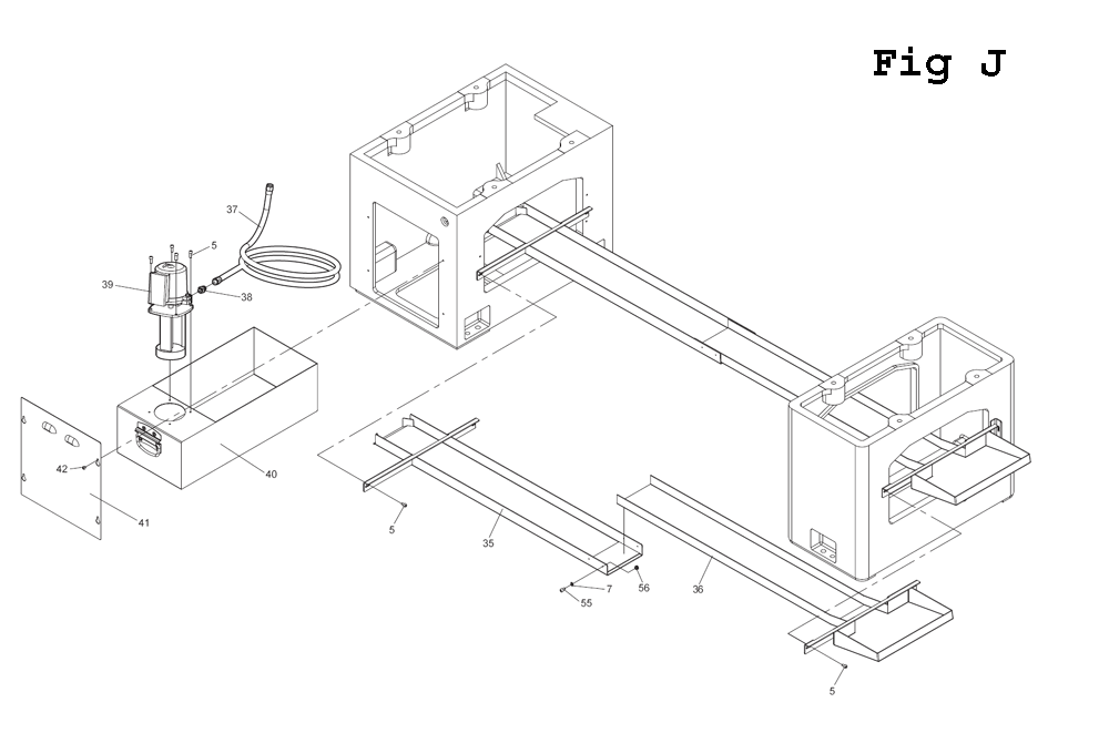 Fig-18 Diagram and Parts List for EGH-1880 892606 Jet Lathe