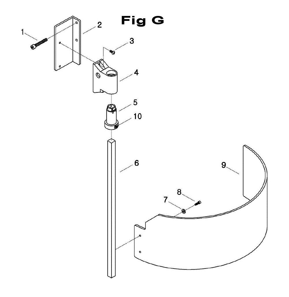 Fig-6 Diagram and Parts List for 698069  Jet Mill