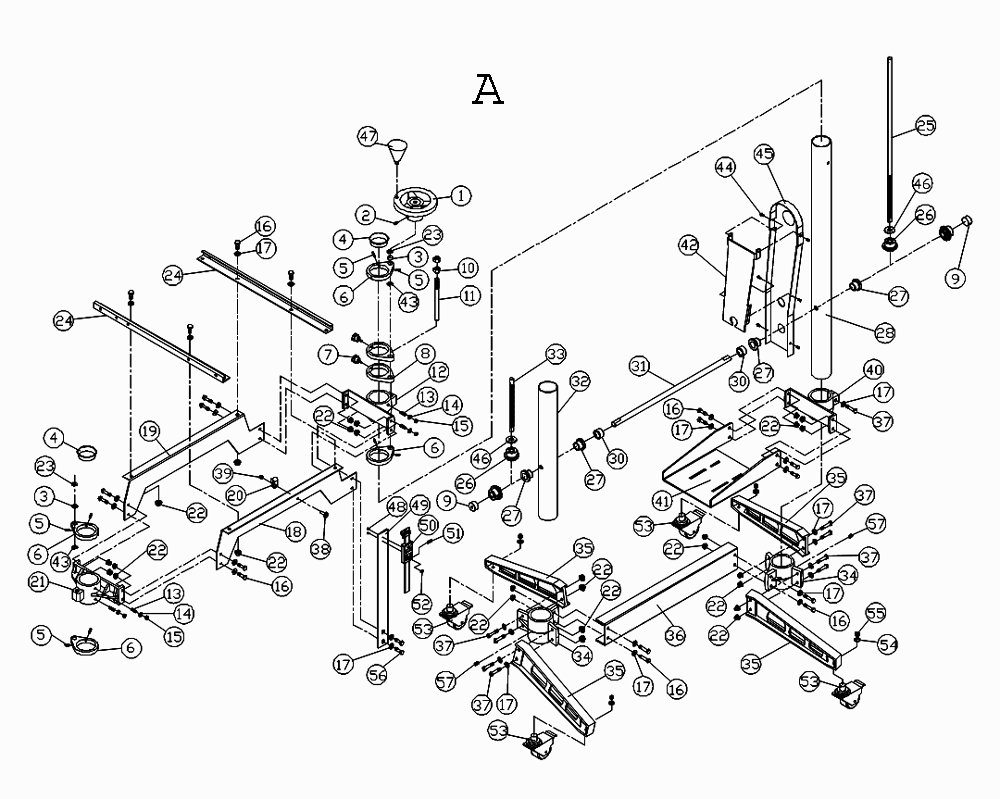 Fig-1 Diagram and Parts List for 649600  Jet Sander Grinder
