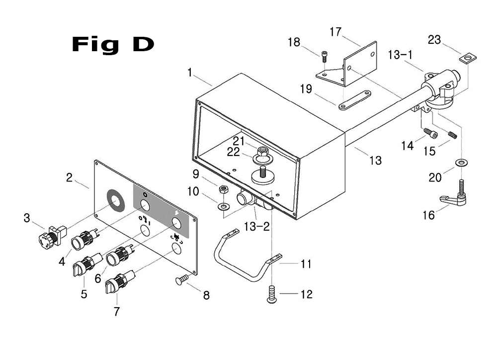 Fig-3 Diagram and Parts List for 698125  Jet Mill
