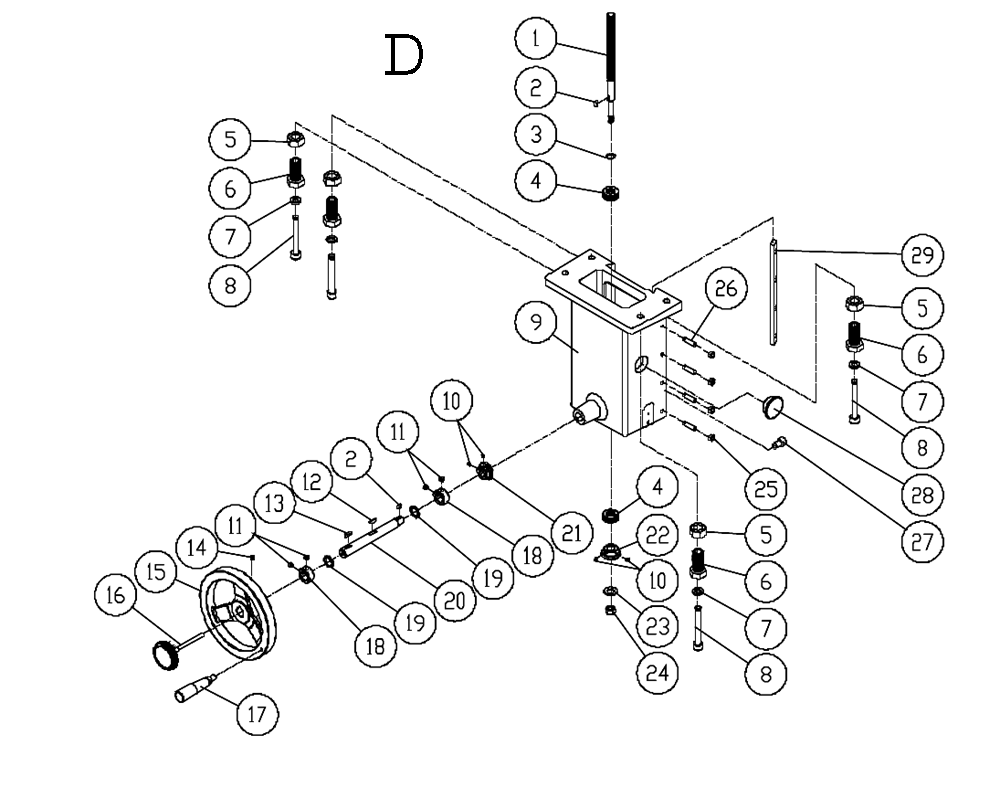 Fig-4 Diagram and Parts List for 708323  Jet Shaper