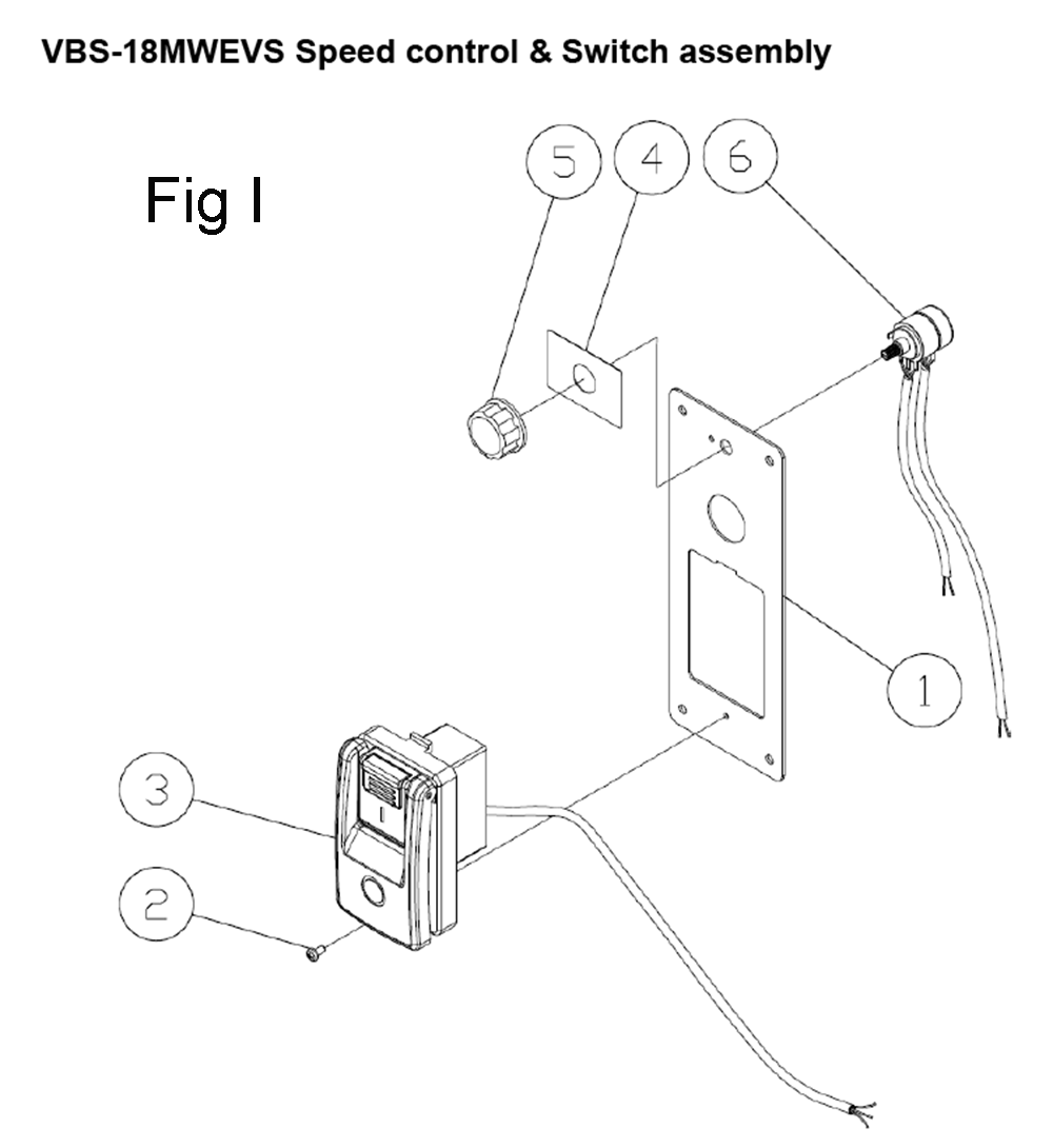 Fig-10 Diagram and Parts List for 414428  Jet Table Saw