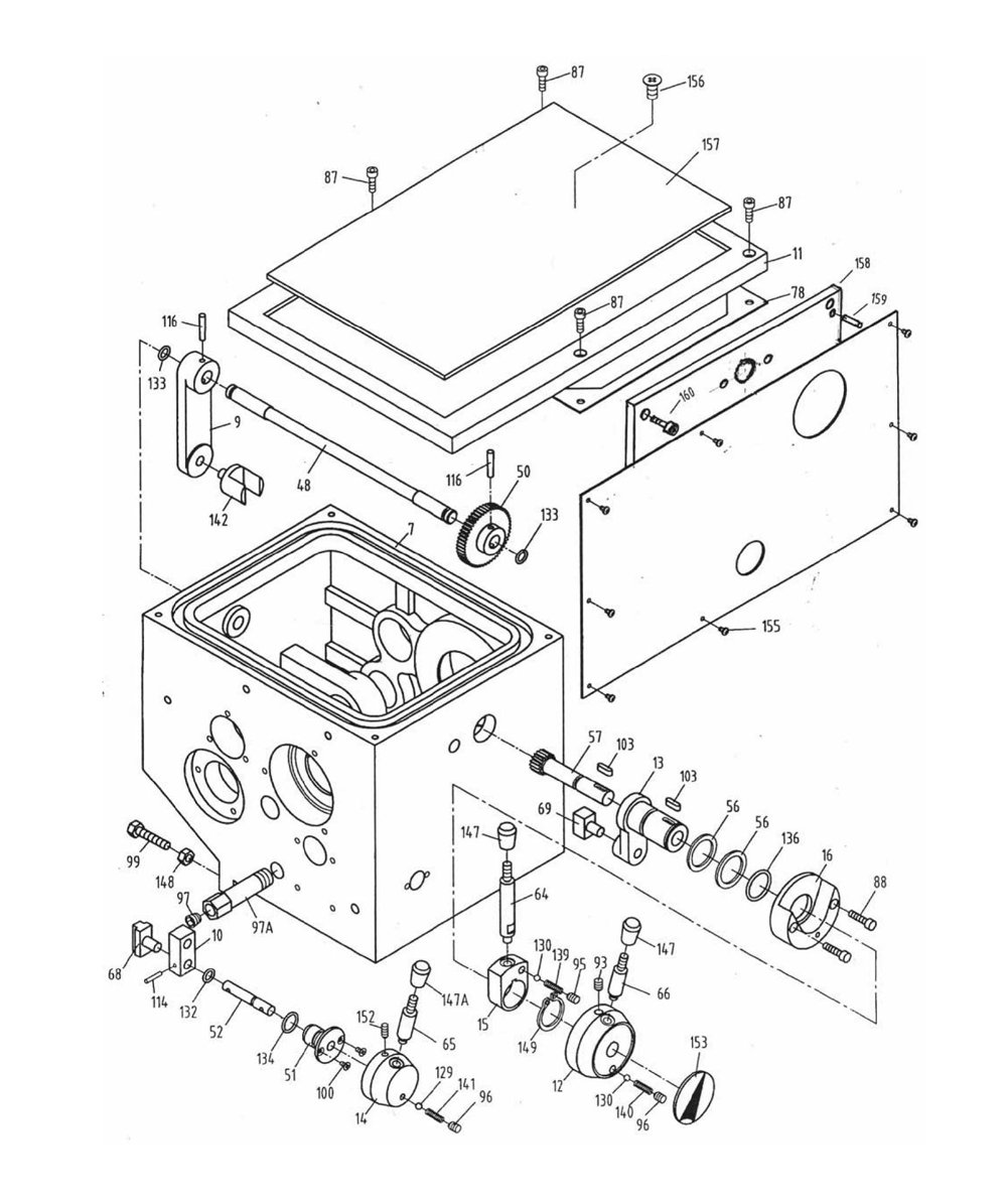 Fig-0 Diagram and Parts List for GHB-1340A 321102 Jet Lathe