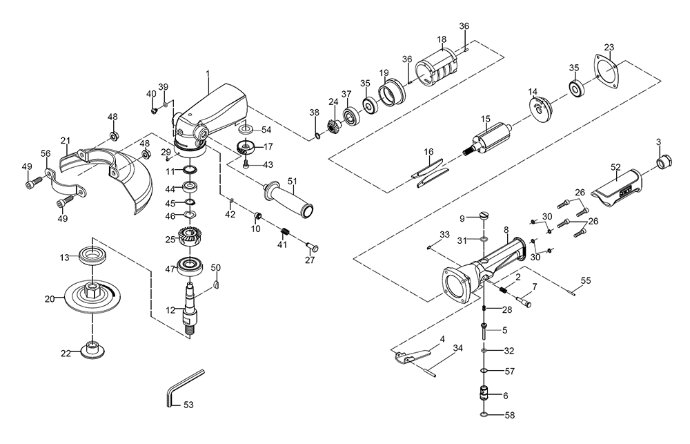 Fig-0 Diagram and Parts List for 505452  Jet Grinder