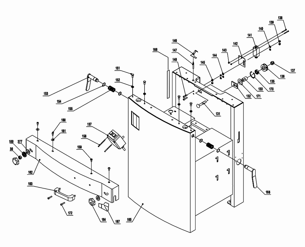 Fig-3 Diagram and Parts List for 708475  Jet Planer Jointer