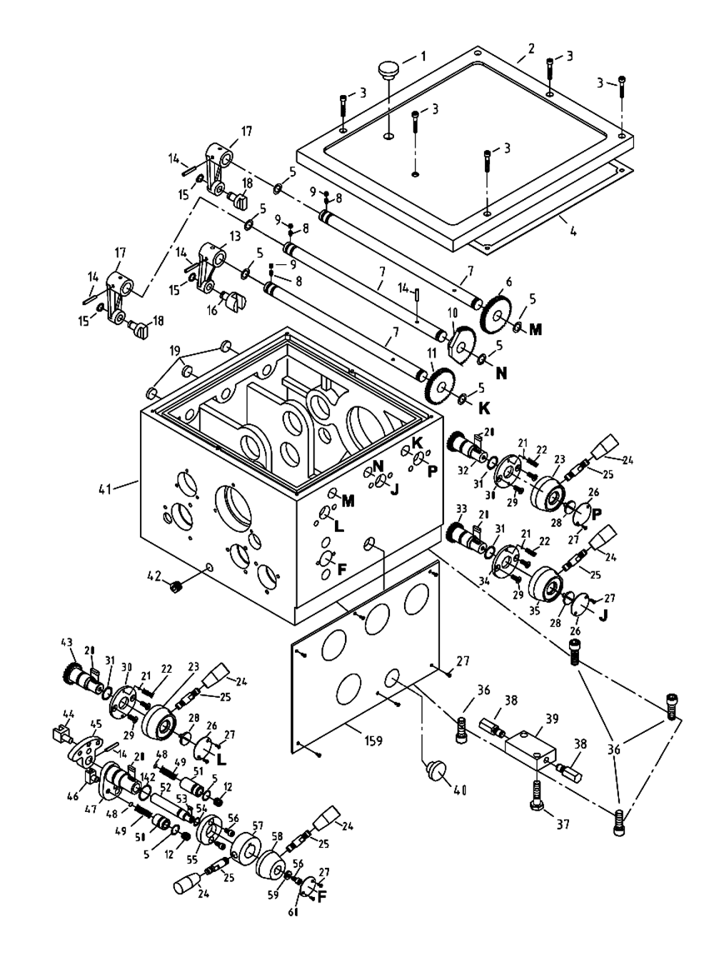 Fig-0 Diagram and Parts List for 321134  Jet Lathe