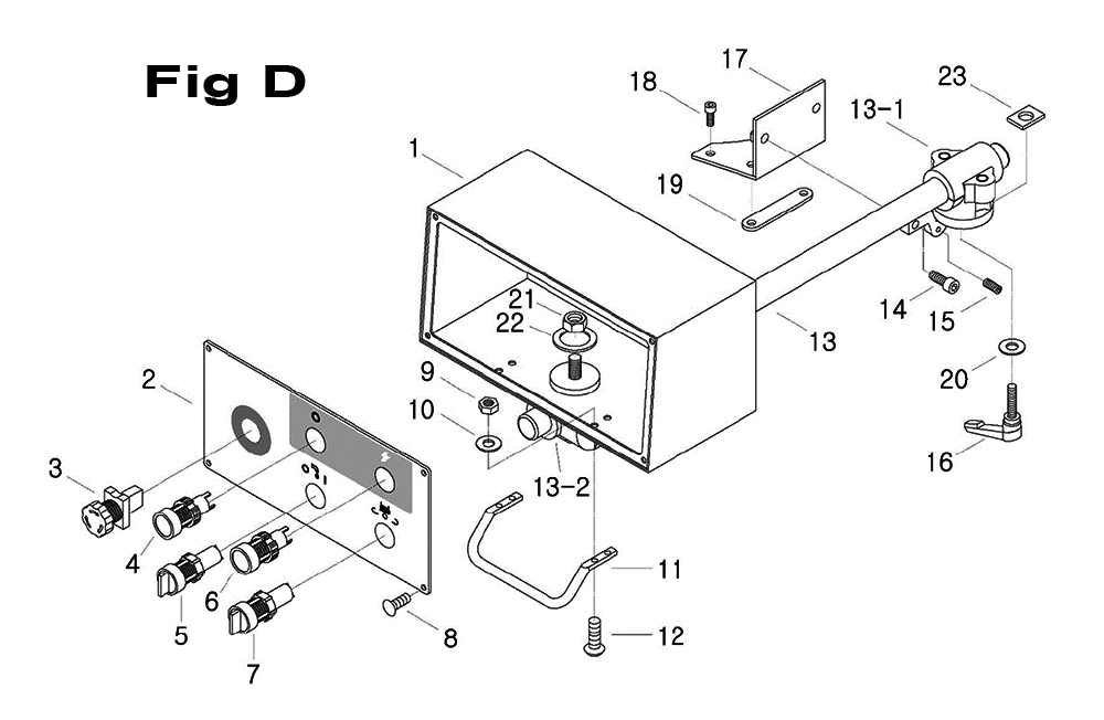Fig-7 Diagram and Parts List for 698115  Jet Mill