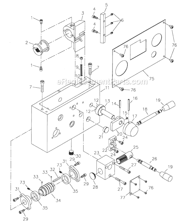 Page G Diagram and Parts List for GH-1440W  Jet Lathe