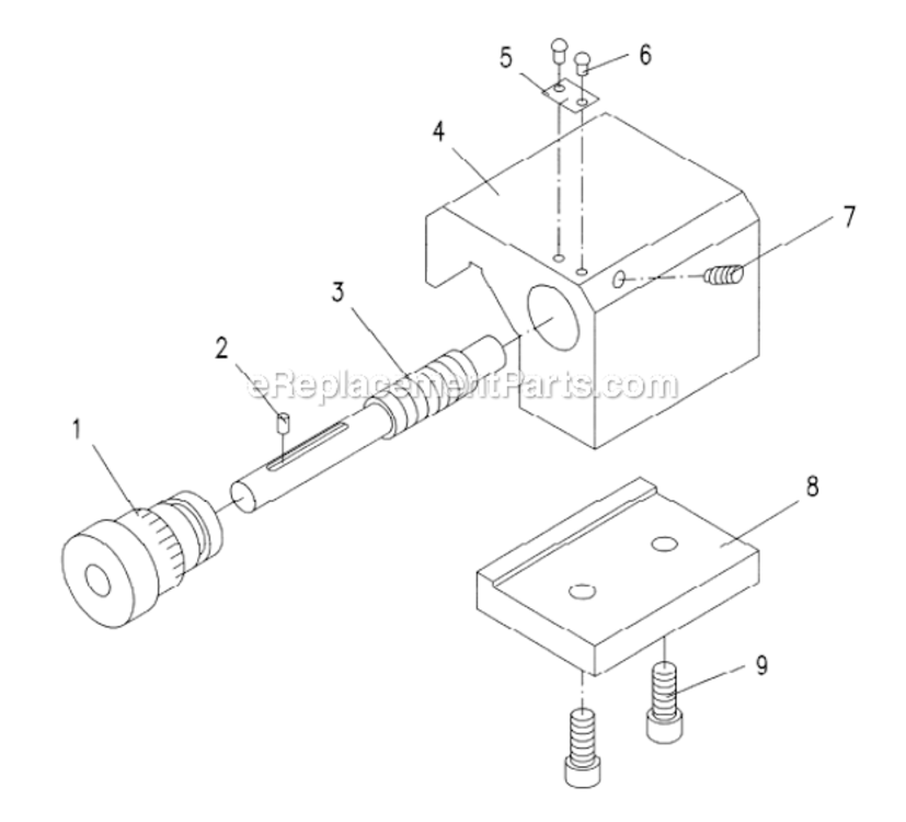 Page Q Diagram and Parts List for GH-1440ZX  Jet Lathe