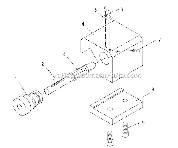 Micro_Carriage_Stop Diagram and Parts List for GH1860ZX  Jet Lathe