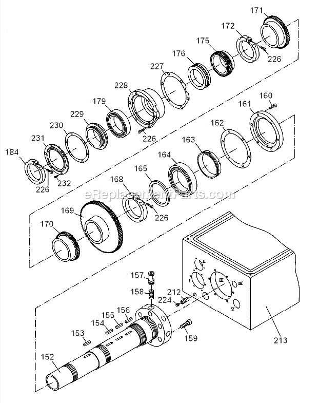 Headstock_Assembly_Iii Diagram and Parts List for GH1860ZX  Jet Lathe