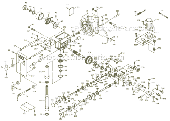 Page A Diagram and Parts List for GHD-20PF 354022 Jet Drill Press