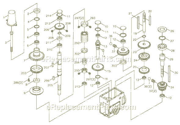 Page B Diagram and Parts List for GHD-20PF 354022 Jet Drill Press