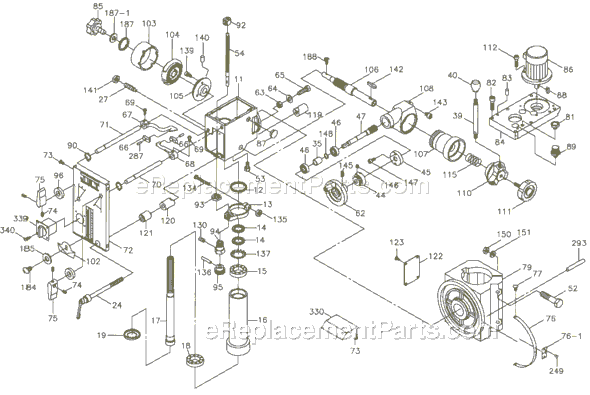 Page A Diagram and Parts List for GHD-20T 354024 Jet Drill Press