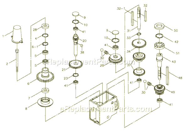 Page B Diagram and Parts List for GHD-20T 354024 Jet Drill Press