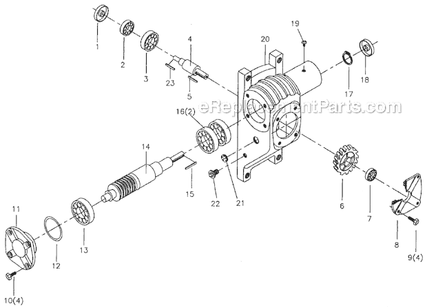 Page C Diagram and Parts List for HBS-1018W 414473 Jet Band Saw