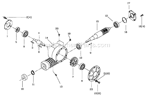 Page C Diagram and Parts List for HBS-1321W 414471 Jet Band Saw