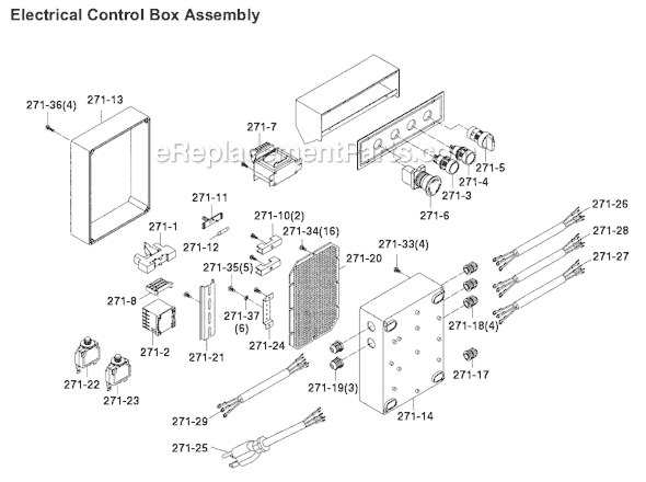 Page D Diagram and Parts List for HBS-814GH 414466 Jet Band Saw