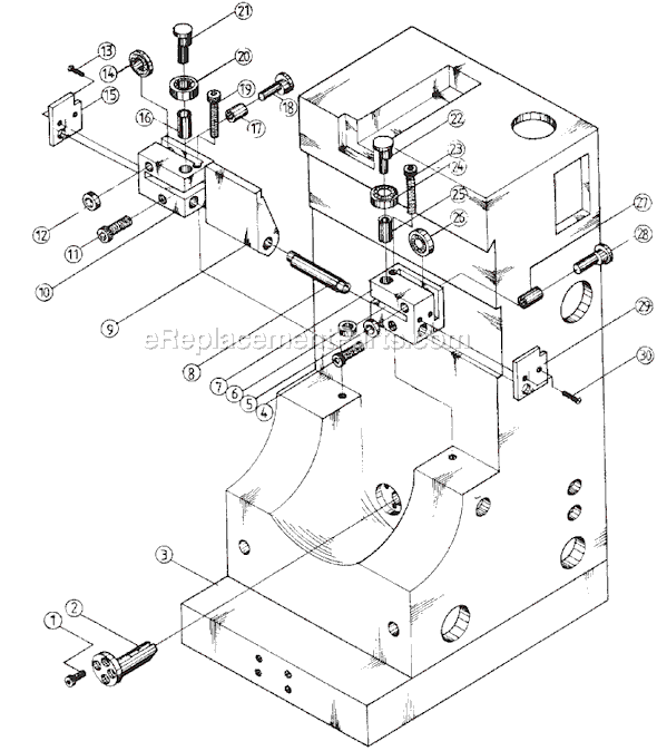 Page G Diagram and Parts List for J-1230R-4 320036 Jet Drill Press