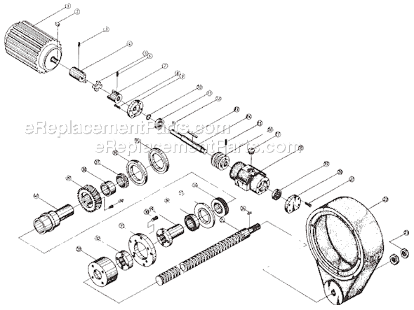 Page E Diagram and Parts List for J-1230R 320036 Jet Drill Press