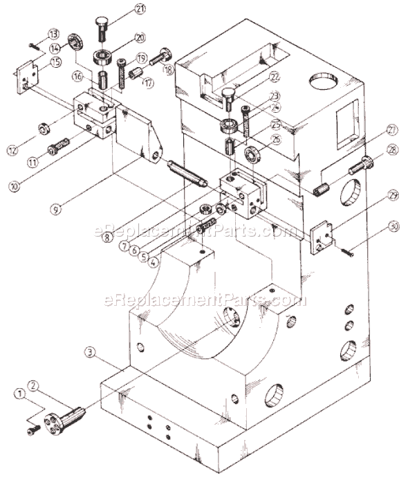 Page G Diagram and Parts List for J-1230R 320036 Jet Drill Press