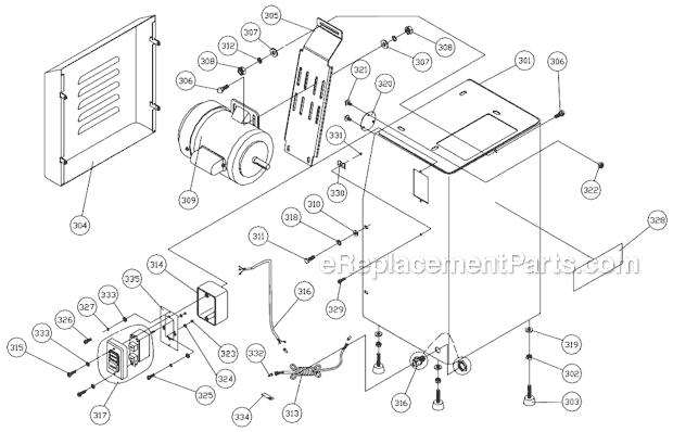 Page B Diagram and Parts List for J-4200A-2 414552 Jet Sander Polisher